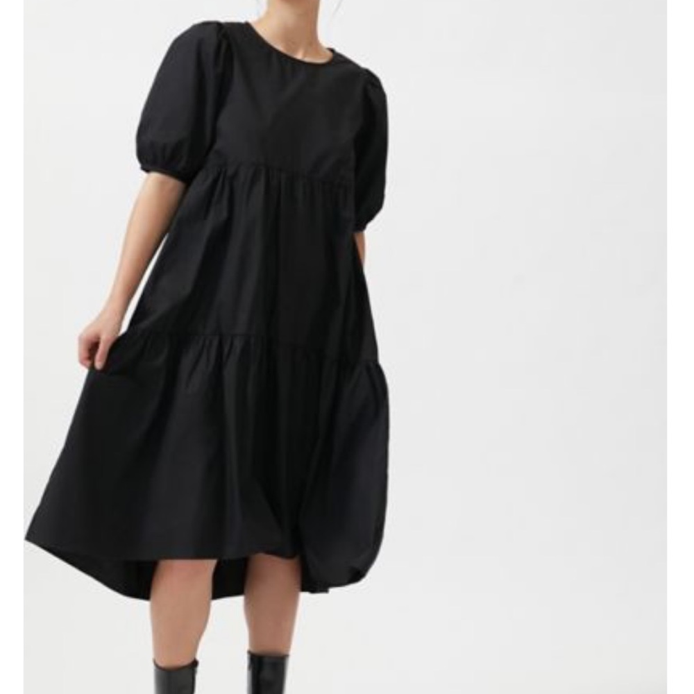 MINKPINK Judy Black Puffer Sleeve Dress
